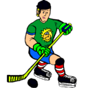 Dibujo Jugador de hockey sobre hielo pintado por paranga