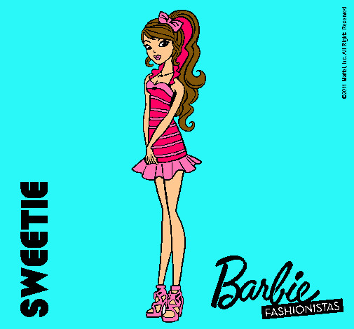 Dibujo Barbie Fashionista 6 pintado por Periwinkle