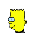Dibujo Bart pintado por barthorta