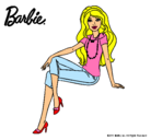 Dibujo Barbie moderna pintado por haditas