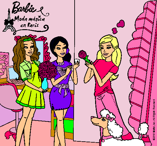 Barbie de compras con sus amigas