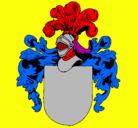 Dibujo Escudo de armas y casco pintado por tomicapo