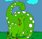 Dibujo Dinosaurios pintado por ariemi