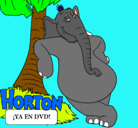 Dibujo Horton pintado por mora