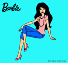 Dibujo Barbie moderna pintado por marianita1