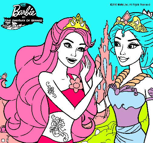 Barbie se despiede de la reina sirena