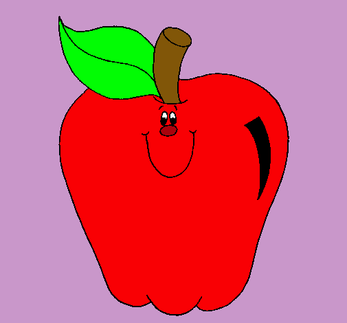 Dibujo Manzana pintado por lauri_co