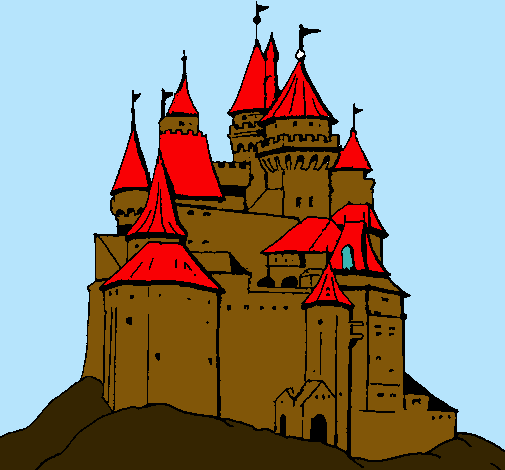 Dibujo Castillo medieval pintado por mariapucel