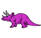 Dibujo Triceratops pintado por hsdd