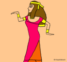 Dibujo Bailarina egipcia  pintado por kimire