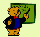 Dibujo Profesor oso pintado por sofis
