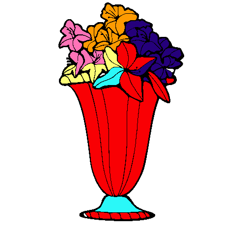 Dibujo Jarrón de flores pintado por tincho