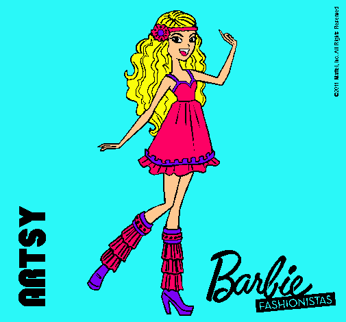 Dibujo Barbie Fashionista 1 pintado por pintarart