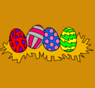 Dibujo Huevos de pascua III pintado por alejaca
