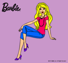 Dibujo Barbie moderna pintado por pocho