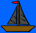 Dibujo Barco velero pintado por aler