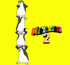 Dibujo Madagascar 2 Pingüinos pintado por nolis