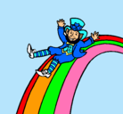 Dibujo Duende en el arco iris pintado por bhgg