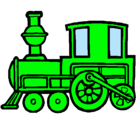 Dibujo Tren pintado por diegui