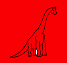 Dibujo Braquiosaurio pintado por lisandro