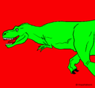 Dibujo Tiranosaurio rex pintado por Jairito