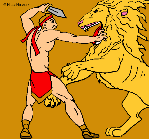 Gladiador contra león