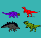 Dibujo Dinosaurios de tierra pintado por pedrillo