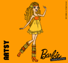 Dibujo Barbie Fashionista 1 pintado por esrefy