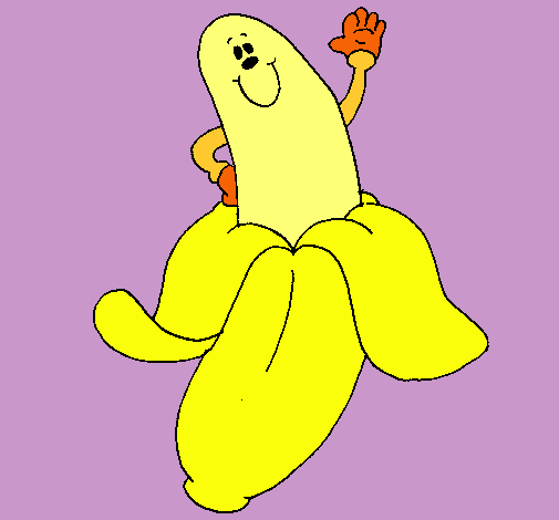 Dibujo Banana pintado por alejaca