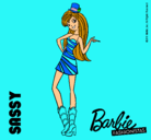 Dibujo Barbie Fashionista 2 pintado por anace