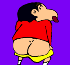 Dibujo Shin Chan pintado por Kateta00