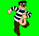 Dibujo Ladrón pintado por robatero