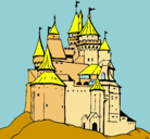 Dibujo Castillo medieval pintado por XALLY
