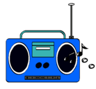 Dibujo Radio cassette 2 pintado por xvtttt