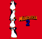 Dibujo Madagascar 2 Pingüinos pintado por avatar