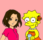 Dibujo Sakura y Lisa pintado por Yajaira00