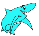 Dibujo Tiburón alegre pintado por nene5215