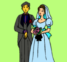Dibujo Marido y mujer III pintado por petra