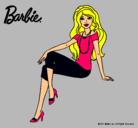 Dibujo Barbie moderna pintado por carrillo