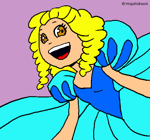 Dibujo Princesa risueña pintado por Ediley