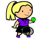 Dibujo Chica tenista pintado por elisa1458679