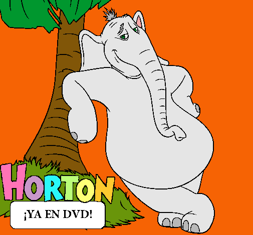 Dibujo Horton pintado por alejaca