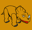 Dibujo Triceratops II pintado por mauri