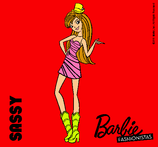 Dibujo Barbie Fashionista 2 pintado por LuciaLG