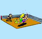 Dibujo Lucha en el ring pintado por martin18