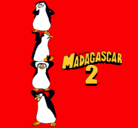 Dibujo Madagascar 2 Pingüinos pintado por piolin