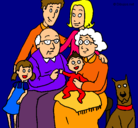 Dibujo Familia pintado por ylenia
