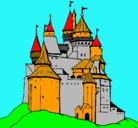 Dibujo Castillo medieval pintado por fabri