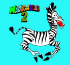Dibujo Madagascar 2 Marty pintado por Alexaander