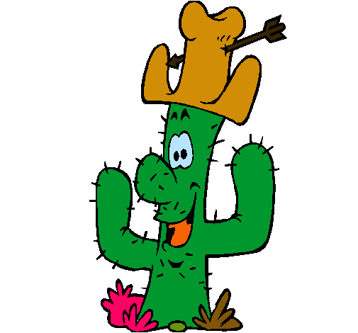 Cactus con sombrero